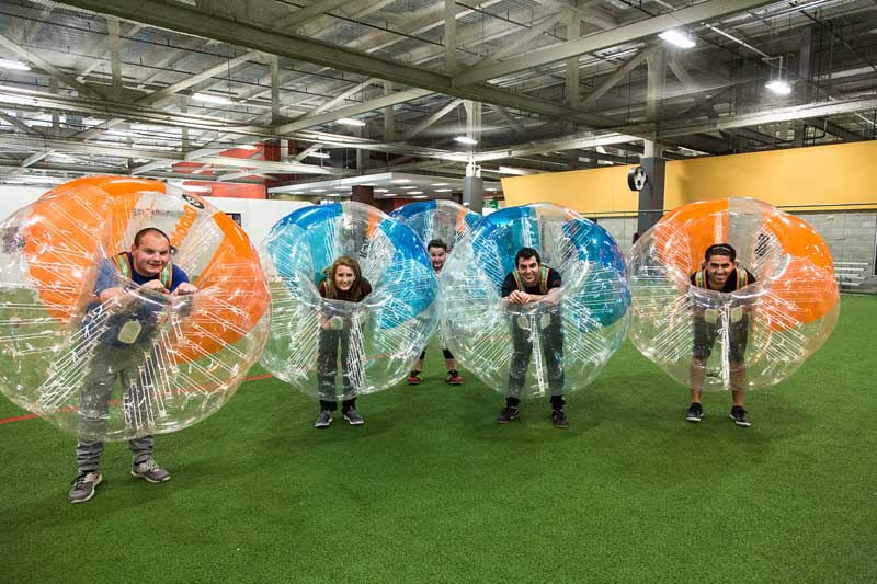 indoor bubble soccer